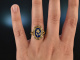 Rom 1988! Charmanter Ring Diamant Rosen Zieremail Gold 750