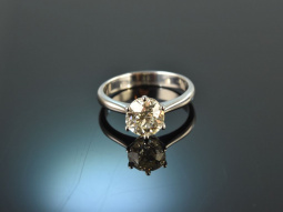 My Love! Gro&szlig;er Altschliff Diamant Solit&auml;r Verlobungs Ring 1,7 ct Wei&szlig; Gold 750