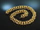 Around 1975! Chic heavy links necklace silver 925 gold plated
