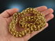 Around 1975! Chic heavy links necklace silver 925 gold plated