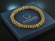 Around 1975! Chic heavy links necklace silver 925 gold plated