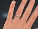 Um 1970! Feiner Brillant Verlobungs Ring aus Weissgold 585