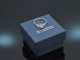 Um 1970! Feiner Brillant Verlobungs Ring aus Weissgold 585