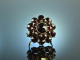 Around 1935! Imposing historical garnet ring yellow gold 333