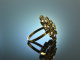 Around 1935! Imposing historical garnet ring yellow gold 333