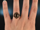 Um 1950! Edler klassischer Vintage Granat Ring Gelb Gold 333