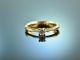 My Love! Classic Vintage Engagement Ring Brilliant Solitaire 0,24 ct Gold 750