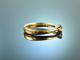 My Love! Klassischer Vintage Verlobungs Ring Brillant Solit&auml;r 0,24 ct Gold 750