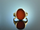 Um 1965! Stilvoller Vintage Wappen Siegel Ring Gold 585 Karneol