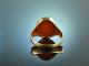 Around 1965! Stylish Vintage Crest Seal Ring Gold 585 Carnelian