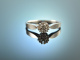 My Diamond! H&uuml;bscher Vintage Verlobungs Ring Diamanten 0,2 ct Wei&szlig; Gold 585
