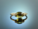 Pretty Green! Feiner Ring Peridot Diamanten Gelb Gold 750