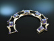 Probably Sweden around 1965! Beautiful links bracelet silver blue enamel