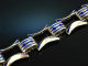 Probably Sweden around 1965! Beautiful links bracelet silver blue enamel