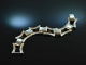 Probably Sweden around 1965! Beautiful links bracelet silver blue enamel