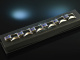 Probably Sweden around 1965! Beautiful links bracelet silver blue enamel