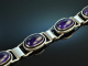 Georg Kramer um 1960! Sch&ouml;nes Vintage Design Armband Silber Amethyste signiert