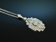 Feines Glitzern! Eleganter Brillant Anh&auml;nger mit Kette 0,25 ct Wei&szlig; Gold 750