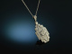 Feines Glitzern! Eleganter Brillant Anh&auml;nger mit Kette 0,25 ct Wei&szlig; Gold 750