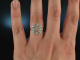 Timelessly elegant! Beautiful ring diamonds 0,6 ct white gold 750