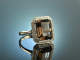 Edler Schimmer! Eleganter Ring Rauchquarz Brillanten 0,35 ct Wei&szlig; Gold 750