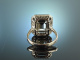 Edler Schimmer! Eleganter Ring Rauchquarz Brillanten 0,35 ct Wei&szlig; Gold 750