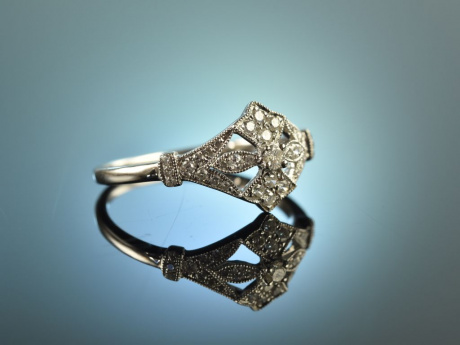 My Diamond! H&uuml;bscher Verlobungs Ring Brillanten 0,25 ct Wei&szlig; Gold 750
