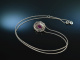 Timelessly beautiful! Classic Ruby Brilliant Pendant with Chain White Gold 750