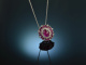 Timelessly beautiful! Classic Ruby Brilliant Pendant with Chain White Gold 750