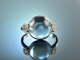 Pretty in Blue! Traum Blau Topas Ring Brillanten Wei&szlig; Gold 750