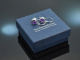 Vivid Violet! Elegant earrings Amethysts White Gold 750