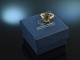 Feines Gr&uuml;n! Sch&ouml;ner schlichter Peridot Ring Rot Gold 750