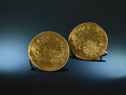 To costume and dirndl! Earrings from historical coins...