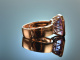 Delicate Violet! Eleganter Ring Amethyst ca. 5,6 ct Rot Gold 750