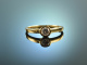 Be mine! Schlichter stilvoller Verlobungs Ring Brillant 0,26 ct Gelb Gold 750