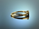 Be mine! Schlichter stilvoller Verlobungs Ring Brillant 0,26 ct Gelb Gold 750