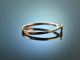 Be mine! Schlichter stilvoller Verlobungs Ring Brillant 0,23 ct Rot Gold 750