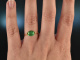 Edler Emerald! Sch&ouml;ner Smaragd Diamant Ring Gelb Gold 750