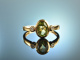 Soft Green! Sch&ouml;ner Ring Peridot Brillanten Gelb Gold 750