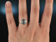 Elegant Blue! Edler Aquamarin Ring Brillanten Wei&szlig; Gold 750