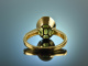 Pretty Green! Schlichter stilvoller Ring Peridot Gelb Gold 750