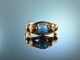 Um 1890! Historischer Ring mit gr&ouml;&szlig;enverstellbarer Feder Gold 585