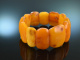 Baltic Amber um 1970! Sch&ouml;nes Butterscotch Bernstein Armband elastisch