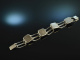 Around 1955! Beautiful Vintage Design Bracelet Silver 835 Rose Quartz