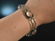 Around 1955! Beautiful Vintage Design Bracelet Silver 835 Rose Quartz