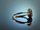 My Lovely! Klassischer Verlobungs Ring Saphir Diamanten Wei&szlig; Gold 585