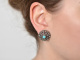 Around 1950! Beautiful traditional costume jewellery set bracelet ring earrings silver Howlith