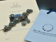 Around 1950! Beautiful traditional costume jewellery set bracelet ring earrings silver Howlith