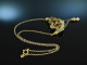 Deutsch um 1850! Biedermeier Collier Kette Karneol Naturperle Gold 585