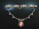 Garmisch um 1950! H&uuml;bscher Trachten Schmuck Kette und Amrband Silber Rhodochrosit